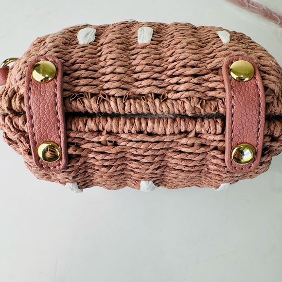 LC Lauren Conrad Strawberry Wicker Crossbody Purse - Picture 6 of 9